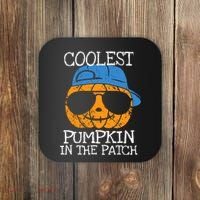 Coolest Pumpkin In The Patch Halloween Boy Girl Teens Coaster thumb 0