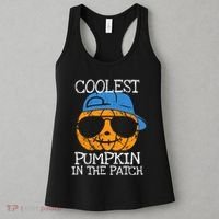 Coolest Pumpkin In The Patch Halloween Boy Girl Teens Women's Tank Top thumb 3