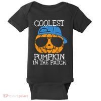 Coolest Pumpkin In The Patch Halloween Boy Girl Teens Baby Bodysuit thumb 0