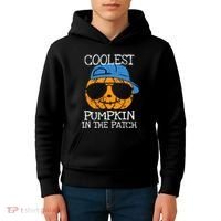 Coolest Pumpkin In The Patch Halloween Boy Girl Teens Kids Hoodie thumb 4