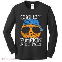 Coolest Pumpkin In The Patch Halloween Boy Girl Teens Kids Long Sleeve Shirt thumb 0