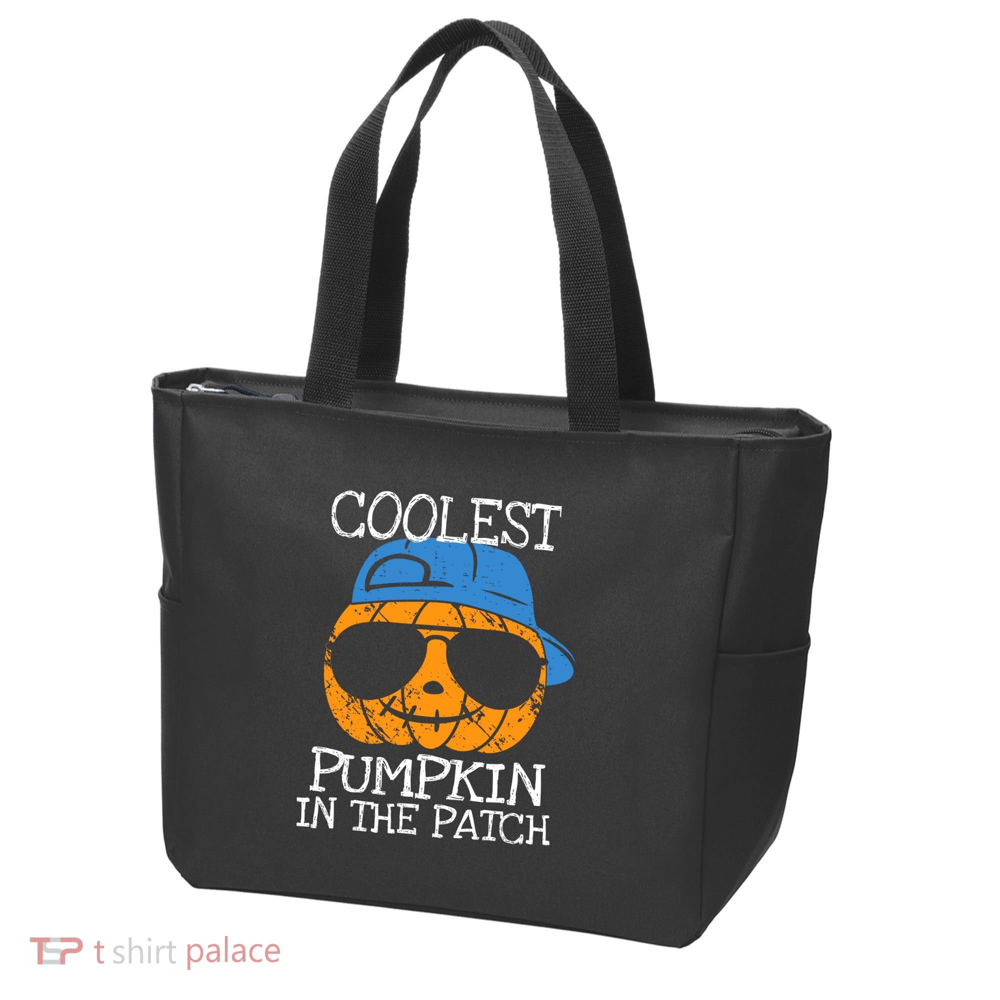Coolest Pumpkin In The Patch Halloween Boy Girl Teens Tote Bag