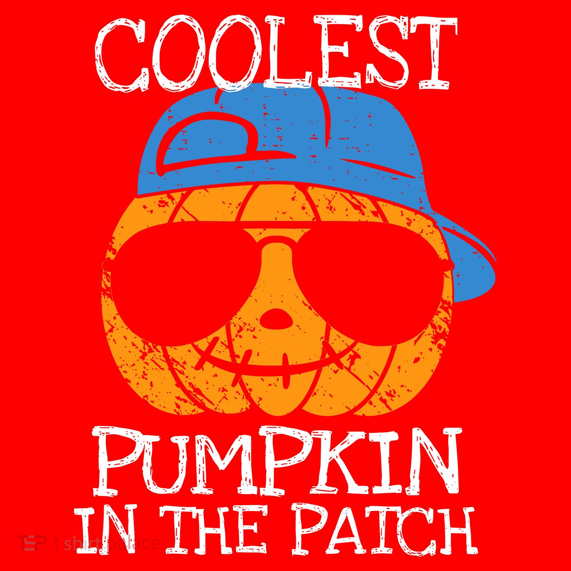 Coolest Pumpkin In The Patch Halloween Boy Girl Teens Santa Hat