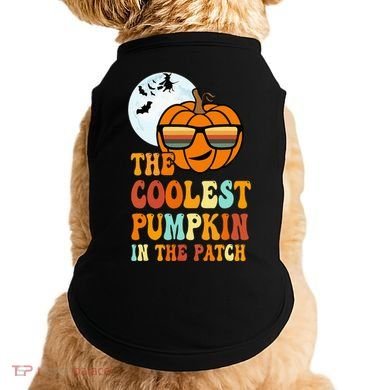Coolest Pumpkin In The Patch Adorable Halloween Doggie Tank