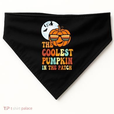 Coolest Pumpkin In The Patch Adorable Halloween USA-Made Doggie Bandana