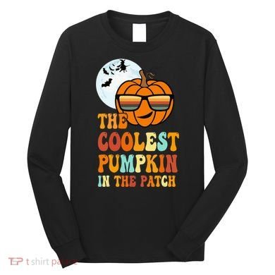 Coolest Pumpkin In The Patch Adorable Halloween Long Sleeve Shirt