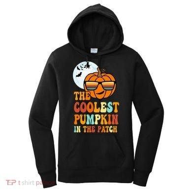 Coolest Pumpkin In The Patch Adorable Halloween Women's Hoodie