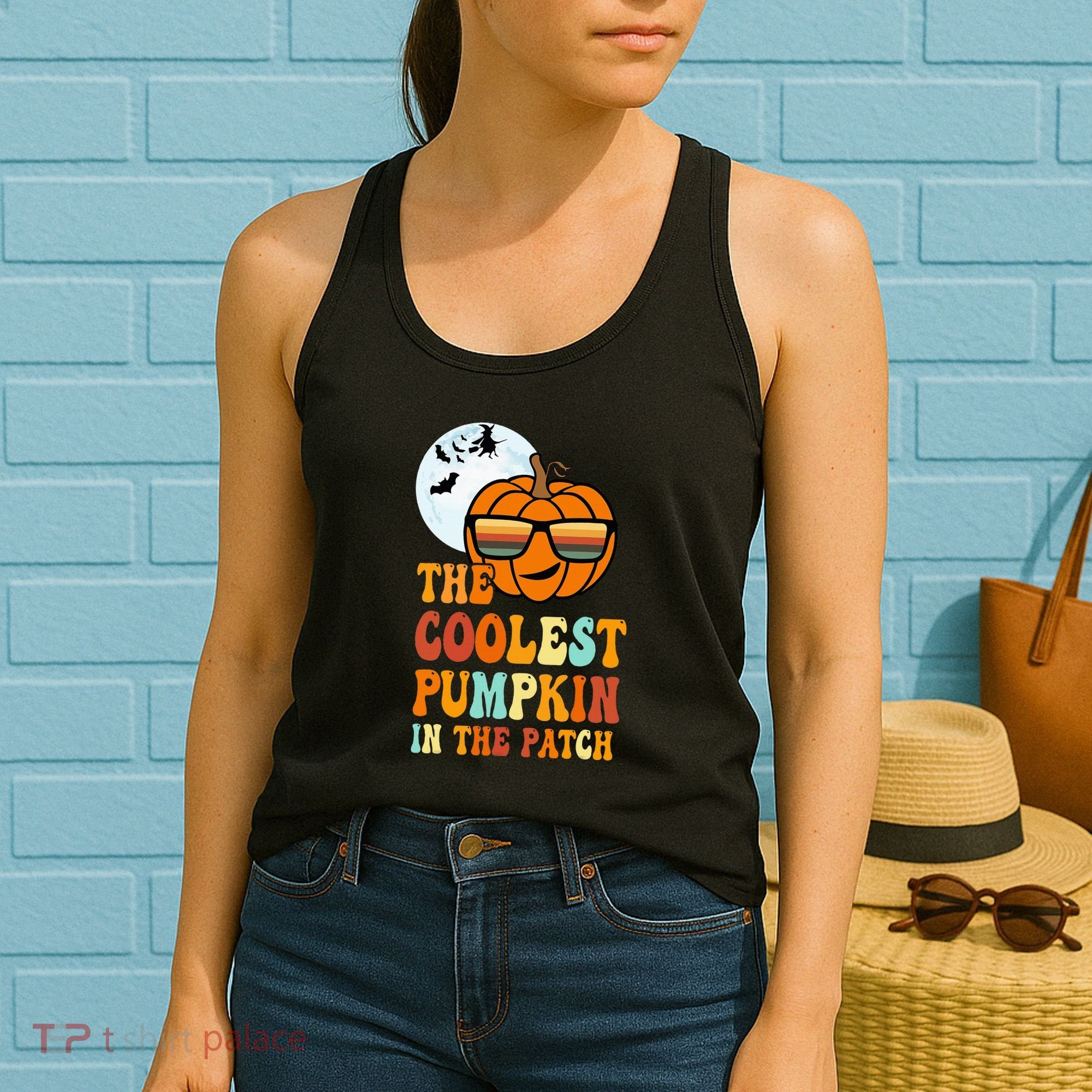 Coolest Pumpkin In The Patch Adorable Halloween Women's Tank Top