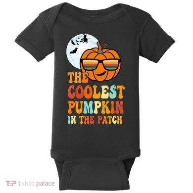 Coolest Pumpkin In The Patch Adorable Halloween Baby Bodysuit