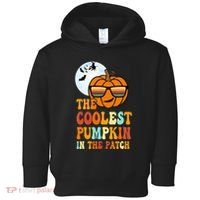 Coolest Pumpkin In The Patch Adorable Halloween Toddler Hoodie thumb 0
