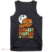 Coolest Pumpkin In The Patch Adorable Halloween Tank Top thumb 0