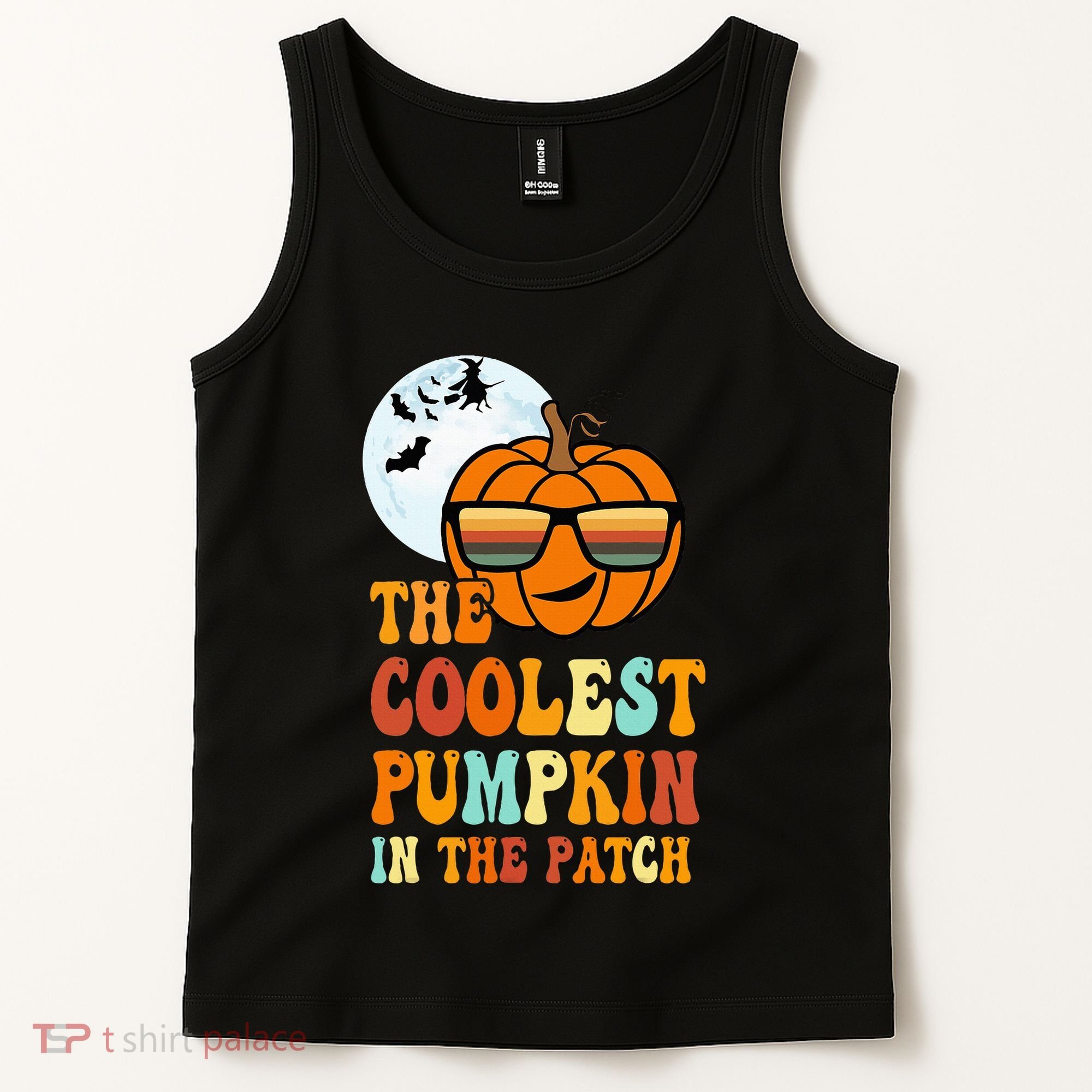 Coolest Pumpkin In The Patch Adorable Halloween Tank Top