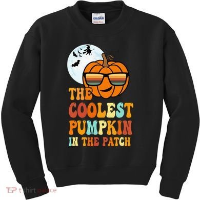 Coolest Pumpkin In The Patch Adorable Halloween Kids Sweatshirt