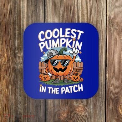 Coolest Pumpkin In The Patch Cute Gift Coaster