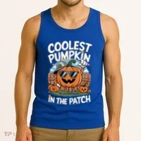 Coolest Pumpkin In The Patch Cute Gift Tank Top thumb 3