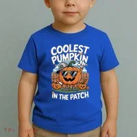 Coolest Pumpkin In The Patch Cute Gift Toddler T-Shirt thumb 2