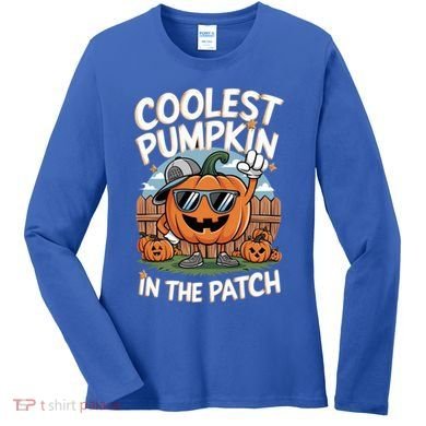 Coolest Pumpkin In The Patch Cute Gift Women's Long Sleeve Shirt