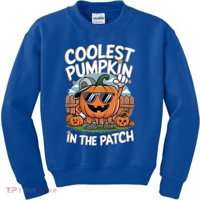Coolest Pumpkin In The Patch Cute Gift Kids Sweatshirt