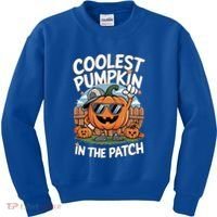 Coolest Pumpkin In The Patch Cute Gift Kids Sweatshirt thumb 0