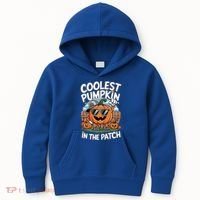Coolest Pumpkin In The Patch Cute Gift Kids Hoodie thumb 0