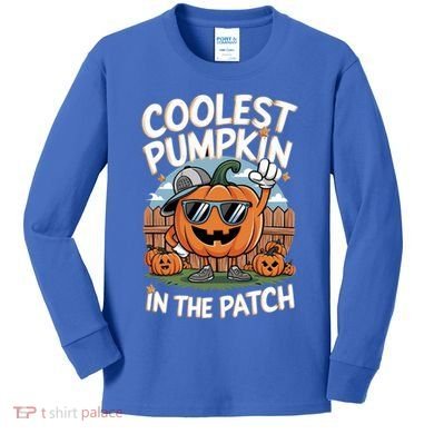 Coolest Pumpkin In The Patch Cute Gift Kids Long Sleeve Shirt
