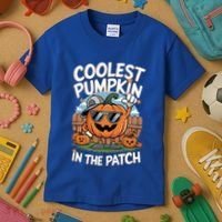 Coolest Pumpkin In The Patch Cute Gift Kids T-Shirt thumb 3