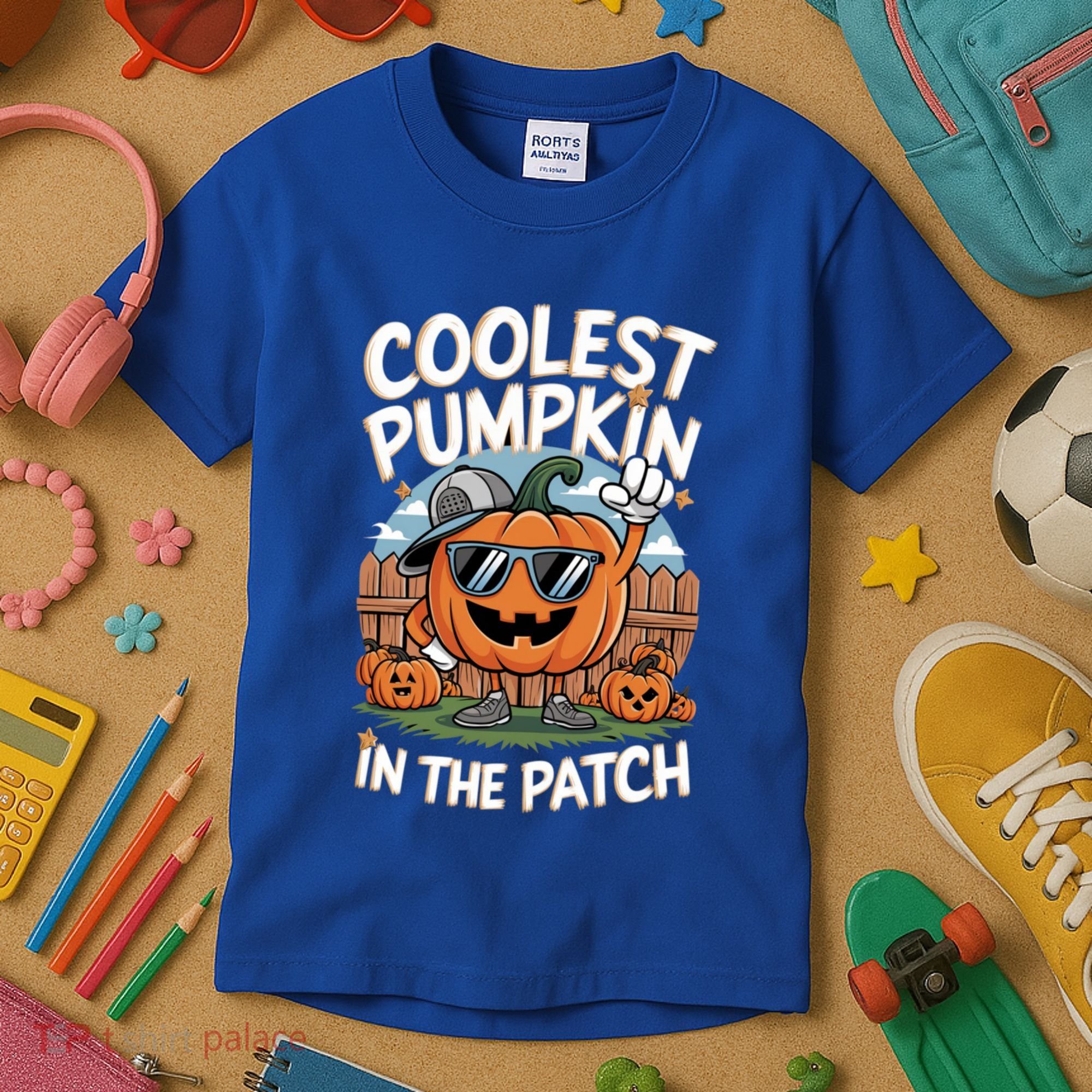 Coolest Pumpkin In The Patch Cute Gift Kids T-Shirt