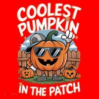 Coolest Pumpkin In The Patch Cute Gift Santa Hat thumb 1