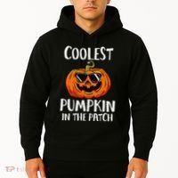 Coolest Pumpkin In The Patch Funny Halloween Gift Hoodie thumb 2