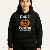 Coolest Pumpkin In The Patch Funny Halloween Gift Hoodie thumb 5