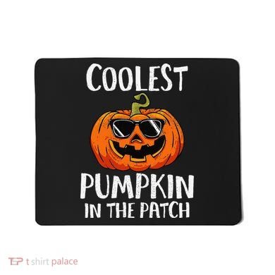 Coolest Pumpkin In The Patch Funny Halloween Gift Mousepad