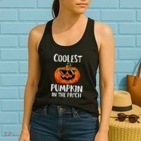 Coolest Pumpkin In The Patch Funny Halloween Gift Women's Tank Top thumb 2