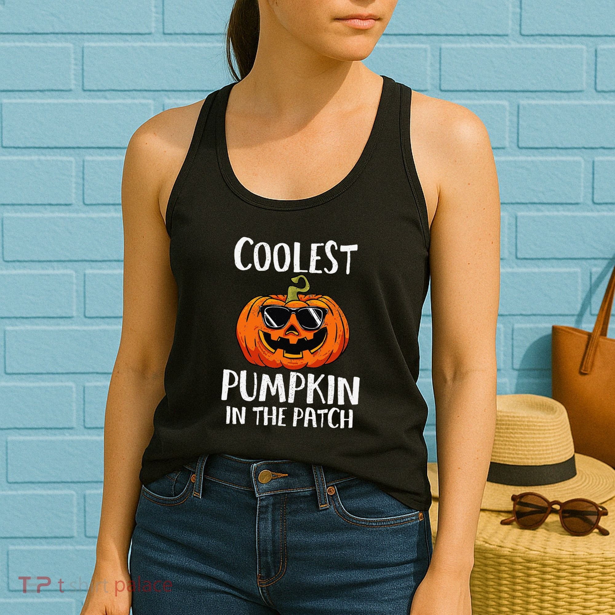 Coolest Pumpkin In The Patch Funny Halloween Gift Women's Tank Top
