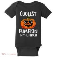 Coolest Pumpkin In The Patch Funny Halloween Gift Baby Bodysuit thumb 0