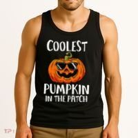 Coolest Pumpkin In The Patch Funny Halloween Gift Tank Top thumb 3