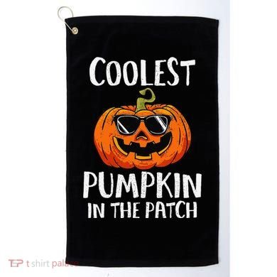 Coolest Pumpkin In The Patch Funny Halloween Gift Golf Towel