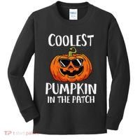 Coolest Pumpkin In The Patch Funny Halloween Gift Kids Long Sleeve Shirt thumb 0