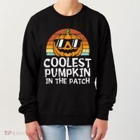 Coolest Pumpkin In The Patch Halloween Women's Sweatshirt thumb 0