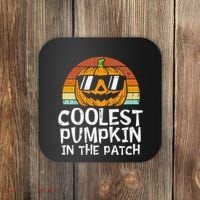 Coolest Pumpkin In The Patch Halloween Coaster thumb 0