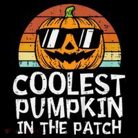 Coolest Pumpkin In The Patch Halloween Women's Hoodie thumb 2