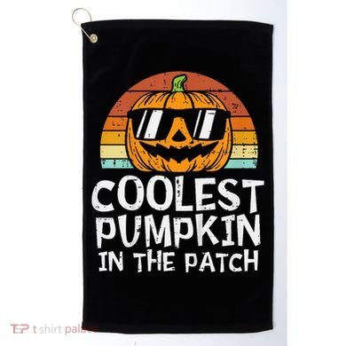 Coolest Pumpkin In The Patch Halloween Golf Towel