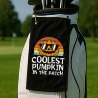 Coolest Pumpkin In The Patch Halloween Golf Towel thumb 2