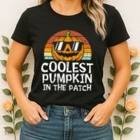 Coolest Pumpkin In The Patch Halloween Women's T-Shirt thumb 2