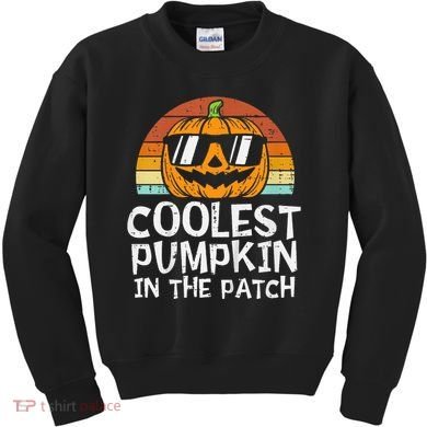 Coolest Pumpkin In The Patch Halloween Kids Sweatshirt