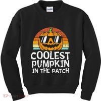 Coolest Pumpkin In The Patch Halloween Kids Sweatshirt thumb 0