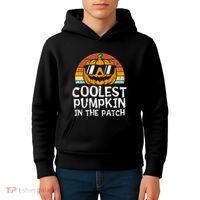 Coolest Pumpkin In The Patch Halloween Kids Hoodie thumb 4
