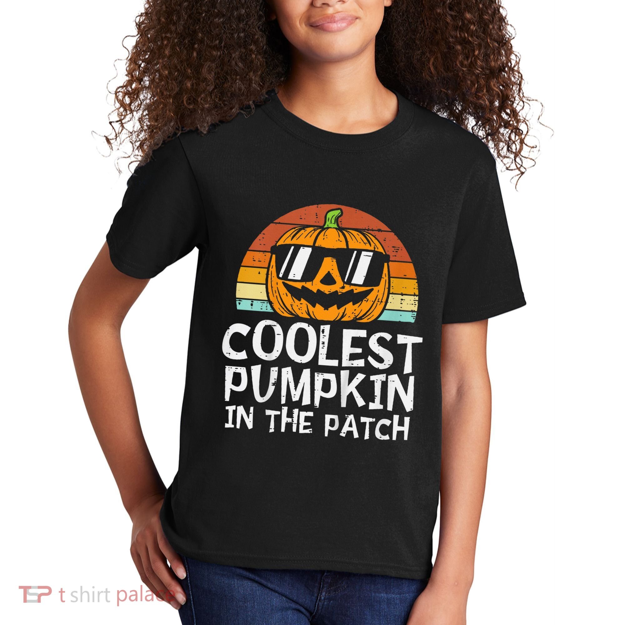Coolest Pumpkin In The Patch Halloween Kids T-Shirt