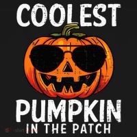 Coolest Pumpkin In The Patch Halloween Kids Doggie Tank thumb 4