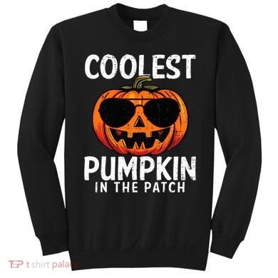 Coolest Pumpkin In The Patch Halloween Kids Sweatshirt