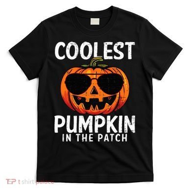 Coolest Pumpkin In The Patch Halloween Kids T-Shirt